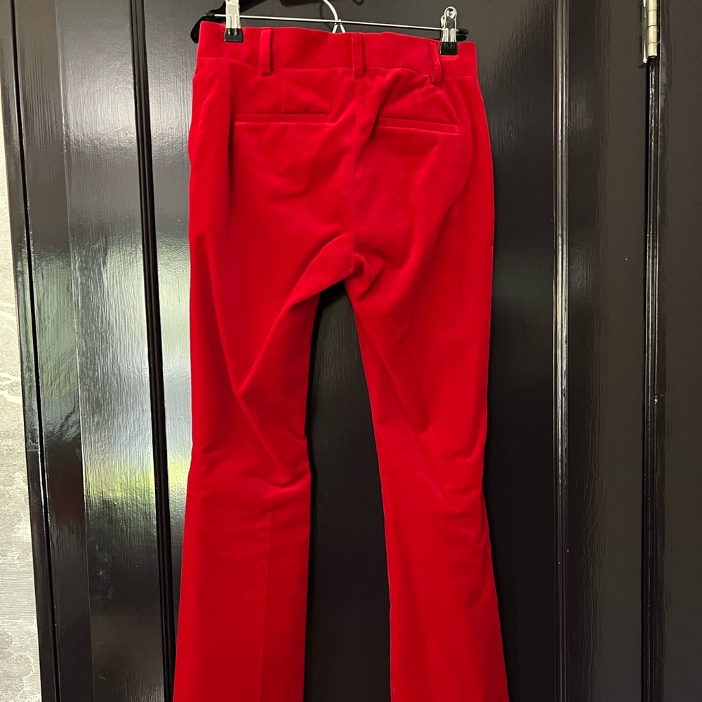 Frame Denim Red Velvet Pant Suit - Picture 11 of 13